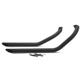 Tarazon Em-kaw004-bla-0403 Staggered Exhaust Pipe System For Kawasaki Vulcan 900 Vn900 Classic En900 S900