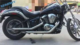 Tarazon Em-kaw004-sil-0310 For Kawasaki Vulcan 900 S En900 Vn900 S900 Polish Exhaust Muffler Pipe System