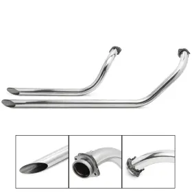 Em-suz001-sil-golf Tarazon Slash Cut Exhaust Pipes For Suzuki Boulevard M109r Vzr1800 B.o.s.s. 2006-2023