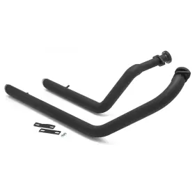 Tarazon Em-suz003-bla-0415 Matte Staggered Exhaust Muffler Pipes Silencer For Suzuki Boulevard C50 Vl800