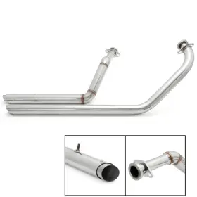 Em-suz003-sil-golf-0919 Tarazon Polish Dual Exhaust Muffler Pipe For Suzuki Boulevard C50 C T B Vl800 Limited