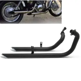 Em-yam001-bla-0403 Tarazon Muffler Exhaust Pipe Silencer For Yamaha Virago V Star Vstar 250 Xv250 1988-2026 Em-yam001-bla-0403 Tarazon Muffler Exhaust Pipe Silencer For Yamaha Virago V Star Vstar 250 Xv250 1988-2026