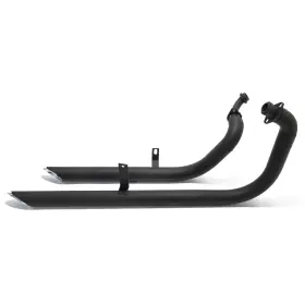 Em-yam001-bla-310 Tarazon Staggered Muffler Exhaust Pipes For Yamaha Virago Vstar Xv250/125 88