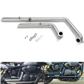 Em-yam008-sil-0414 Tarazon For Yamaha Star Bolt Xvs950 Xv950 2010-18 Stainless Steel Exhaust Pipes Silencer