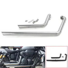 Em-yam008-sil-sm-0501 Tarazon For Yamaha Xv950 Polish Longshots Stainless Steel Exhaust Pipes Bolt Xvs950 C R