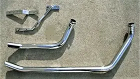 Texan Bikes Dt62-626 Upsweep Exhaust Pipes Harley Softail Fxst Springer Heritageflstc Fat Boy 86-06