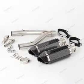 Tiantian 663256403805 For Aprilia Dorsoduro 900 2017-2019 Smv Exhaust Pipe With Mid Link