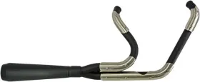 Tm-5060bk Trask Assault 2-into-1 Full Exhaust System Black/stainless #tm-5060bk