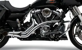 Tm-5765ch Trask Bmf 2-1 Chrome M8 Exhaust System Fits 2017-2025 Harley Davidson Touring