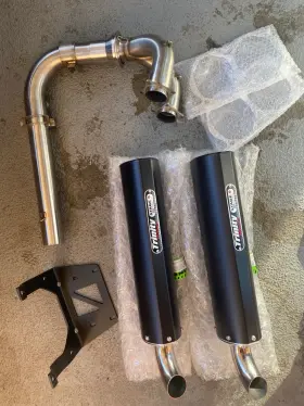 Trinity Racing Tr-4161d-bk Black Stage 5 Dual Exhaust System For 17-20 Can-am Maverick X3