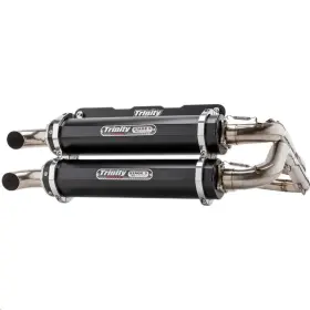 Tr-4166d-bk Trinity Racing Stage 5 Dual Exhaust System - Black Muffler