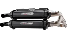 Trinity Racing Tr-4166d-c2 Stage 5 Dual Exhaust System - Black