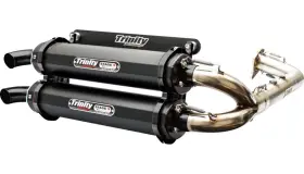 Trinity Racing Tr-4174d-c2 Stage 5 Dual Exhaust System - Black