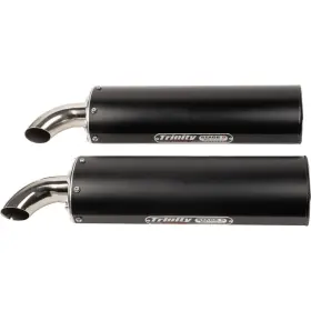 Tr-4190d-bk Trinity Racing Stage 5 Dual Exhaust System - Black Muffler