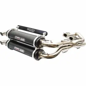 Tr4119d-bk Trinity Racing Stage 5 Dual Exhaust System - Black Muffler Atv/utv