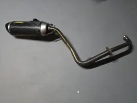 005-3740105-s1-yellow Two Brothers Racing 2014-2015 Honda Grom S1r Carbon Fiber Full Exhaust System - Yellow