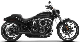 Two Brothers Racing 005-4990199-b Gen Ii Megaphone 2-into-1 Exhaust System Black Harley Flfb/fxbr