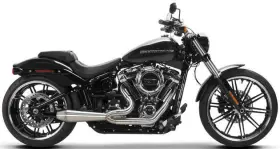 005-4990199 Two Brothers Racing Gen Ii Megaphone 2 To 1 Exhaust System Brushed Harley Softail 18-24