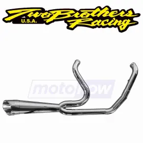 4vk7 Two Brothers Racing Mn/4vk7 2-into-1 Turnout Exhaust For 2018-2020 Harley Davidson Flsl Lr