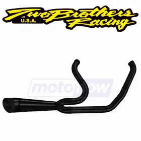 7bca Two Brothers Racing Mn/7bca 2-into-1 Turnout Exhaust For 2018-2020 Harley Davidson Flsb Qt