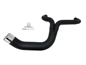 V-twin Manufacturing 29-0031 Flt 2 1 Lake Style Exhaust System Black For Harley Evo Cam 1995-2006