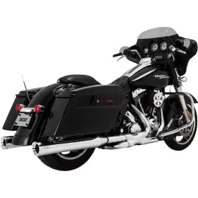 16332 Vance And Hines Power Duals Head Pipe - Chrome For Harley-davidson