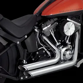 17325 Vance And Hines Shortshots Staggered Exhaust For Harley Softail
