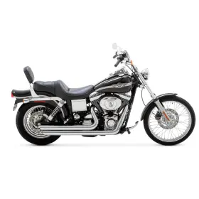 17338 Vance And Hines Bigshots Staggered Chrome Exhaust For Hd Dyna 06-17 #2