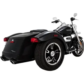 46796 Vance And Hines Twin Slash Slip-on Mufflers - Black