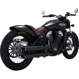 Vance And Hines 48323 3 Inch Twin Slash Slip-on Mufflers - Black For Indian
