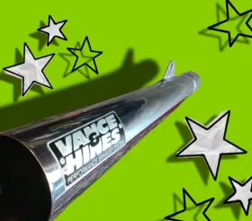 Com2775 Vance And Hines Full 4-1 Exhaust Stainless Steel Header Back 2 Piece Drag Pipe