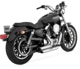 M-001 Vance & Hines 17219 Shortshots Staggered Exhaust For Harley-davidson Xl 2004-2013 Chrome