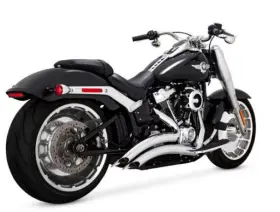 1800-2565 Vance & Hines And Hd Fatboy/brkout 18-22 Br 2-2 Chrome Pcx Full System Exhaust
