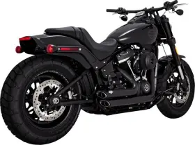 47333 Vance & Hines And Pcx Shortshots Staggered 2-into-2 Full Exhaust System Black #47333