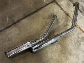 Vance & Hines 75018 95 Honda Shadow Vt1100c And Exhaust System Mufflers Pipes -damage
