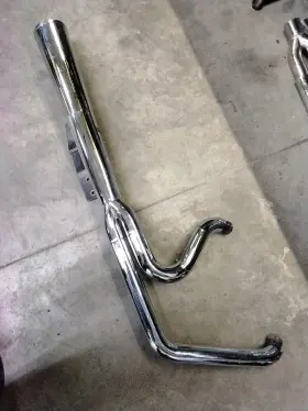 7790-03-019 Vance & Hines And 2 Into 1 Pro Pipe Harley Softail Fatboy Heritage Chrome Used
