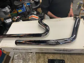Ds-200964 Vance & Hines Short Shots Harley Dyna 1991-2004 Custom Pipes Exhaust Fxd Wide Glid