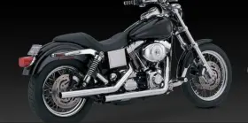 Vh0026 Vance & Hines And Chrome Straight Shots Original Exhaust 91-05 Harley Dyna