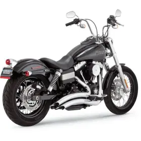 Vhn-26071 Vance & Hines And Big Radius 2-into-2 Chrome Exhaust #26071 For Dyna 2006-2017
