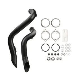 020-80-bk Vg 2 Inch Drag Pipe Exhaust System For Harley Sportster Softail Dyna Touring 1984-2023