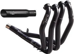 Voodoo 17781023 Hayabusa 1999-2019 Shorty Full Exhaust 4 Into 1 System Black Vbbebusab