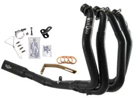 Vefswtbusam2b Voodoo Black Shorty 4-into-1 Full Exhaust System For Wide Tire Hayabusa 22-24