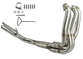 Vefszx14k6p Voodoo Polished Shorty Race 4-into-1 Full Exhaust System For Zx14 2006-2024