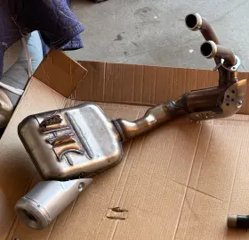 Tambat0689 Yamaha 2024 Xsr700 Xsr 700 Exhaust System Header Muffler Pipes Stock Oem #126