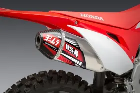 Yoshimura 224502d320 M-001 Enduro Exhaust For Honda Crf450x 2019-2021 Slip-on Rs-4 Aluminum