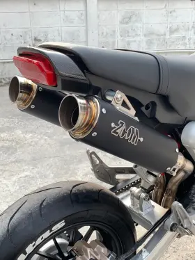 Zoom Zm-hd-grm-albk25-2slz-dup-us Exhaust Honda Msx Grom 125 2022-2025 Dual Full System High Mount 2slz Us