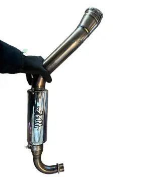 Zoom Zm-hd-mnk125-stl20-3-lo-dwn Exhaust The Brute Honda Monkey 125 Full System 2018-2024 Low Mount