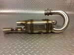 17 - Triumph Street Scrambler Exhaust Catbox Assembly T2202952. Fixed Price $350.00.