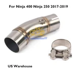 Motorcycle Exhaust Connect Pipe Middle Link Tube For Kawasaki Ninja 400 250. Fixed Price $29.95.
