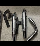 2013 Oem Harley Davidson Deluxe Rear Exhaust Pipes System All 200$. Fixed Price $150.00.